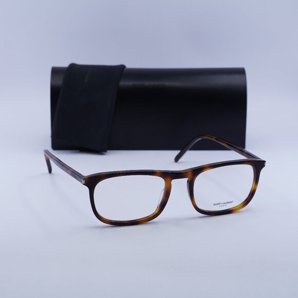 Final Price! Saint Laurent SL670 002 Havana Eyeglasses 54mm - Picture 1 of 11